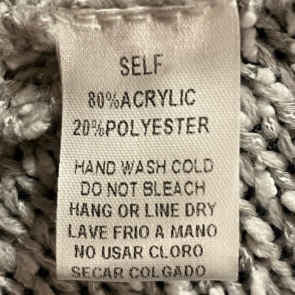 Easel Multicolor Crew Ragland Sleeve Rounded hem, Knit Sweater, size Large - Picture 7 of 9